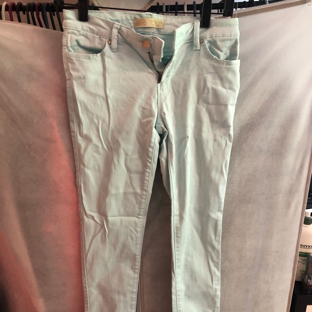 Zara Light Blue Skinny Jeans Size 2